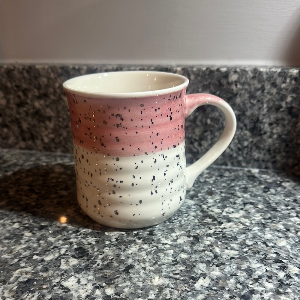Sheffield Home Pink and White Speckled Mug